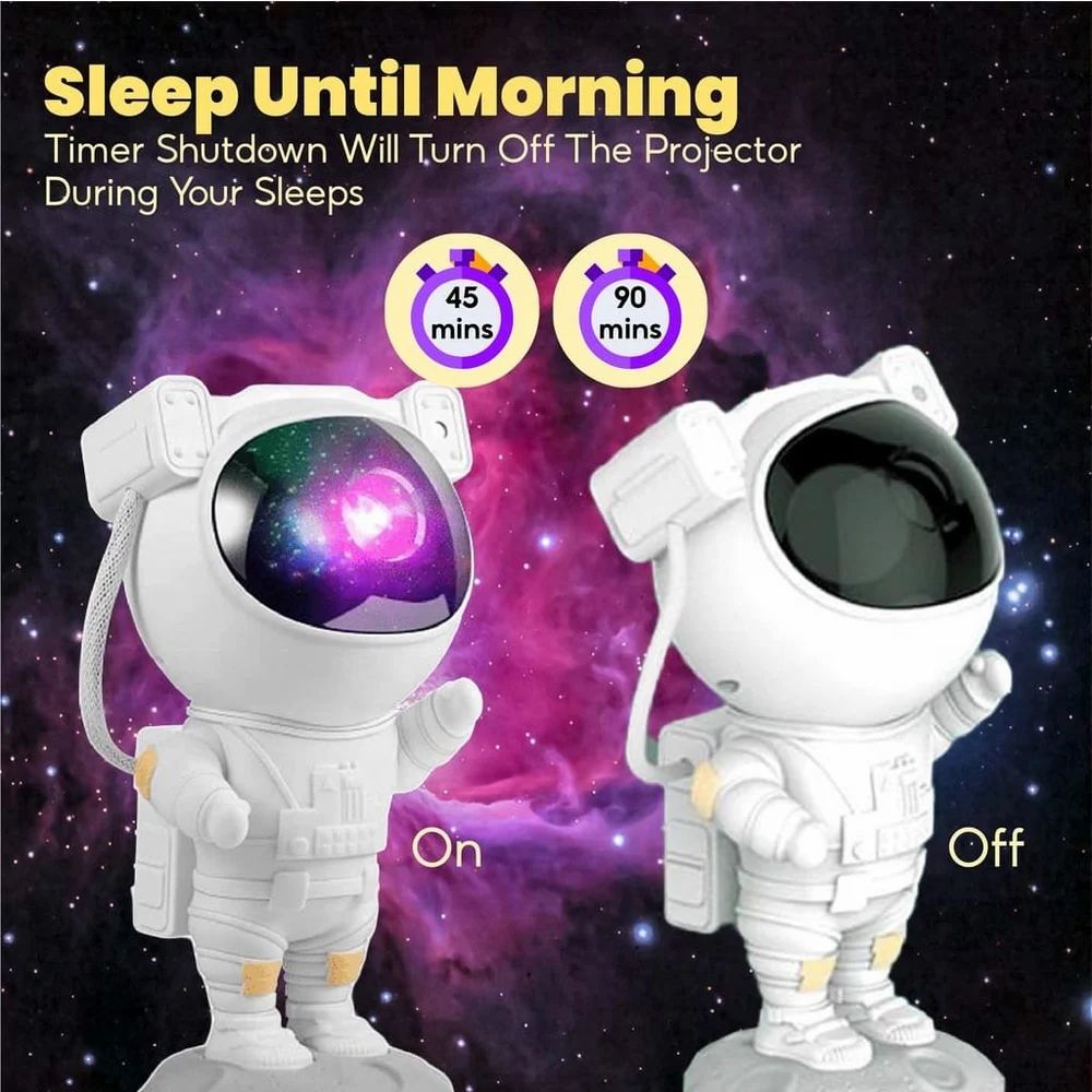 Astronaut Star Galaxy Projector Night Light – LED Nebula Ceiling Lamp for Kids & Adults | Perfect for Bedroom, Gifts, Christmas & Birthdays