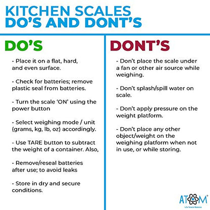 Multipurpose Digital Kitchen Weighing Scale with Max Capacity