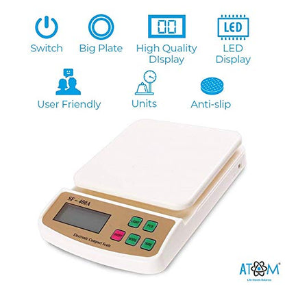 Multipurpose Digital Kitchen Weighing Scale with Max Capacity