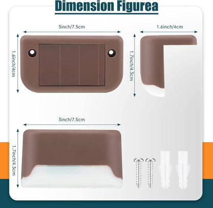 Wireless Solar Deck Lights Outdoor Pack of 4