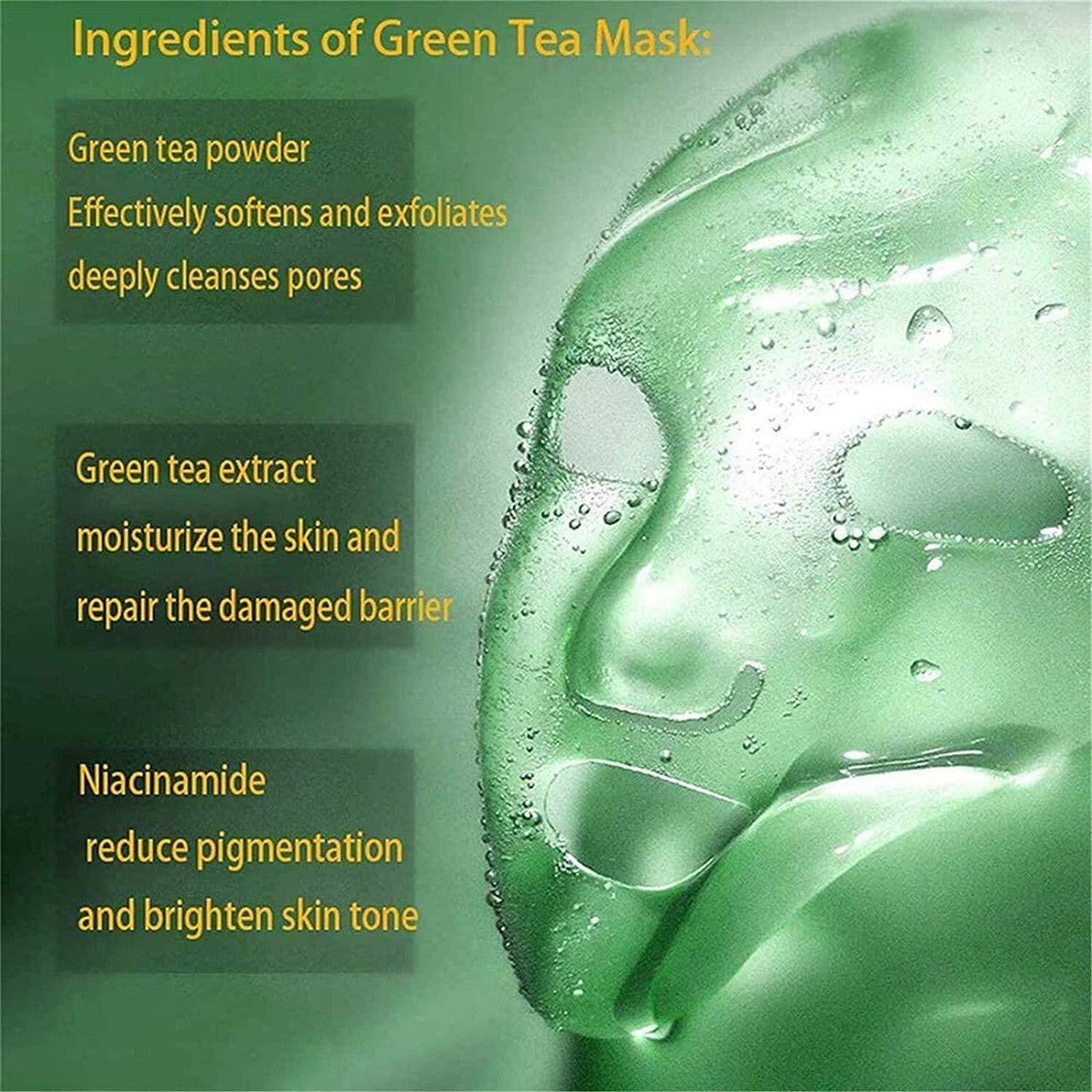 GREEN STICK FACE MASK