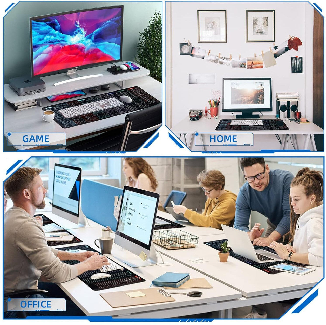 KEYBOARD MAT WITH SHORTCUT KEYS